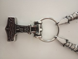 Collar Vikingo Martillo Thor Mjolnir - Cadena Rey