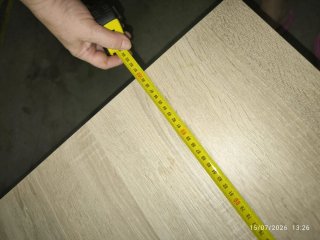 Mesa de centro abatible de madera