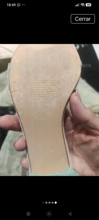 Sandalias Refresh Talla 38 Beige