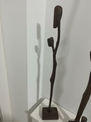 Pareja Tallas Étnicas Zaire Madera