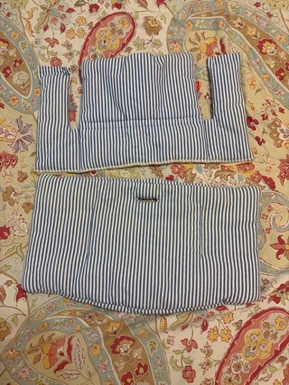 Funda Trona Stokke Rayas Azul Blanco