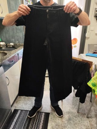 Pantalón ancho negro Talla M