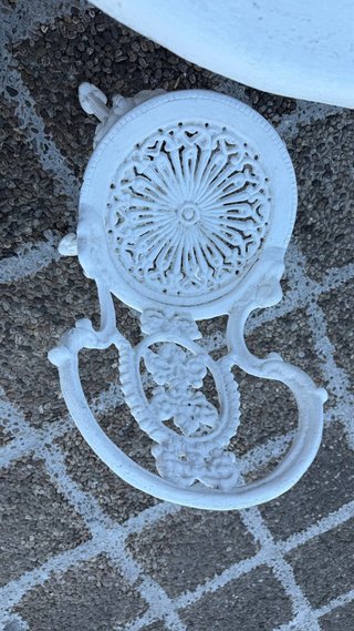 Conjunto Mesa y 4 Sillas Hierro Fundido macizo