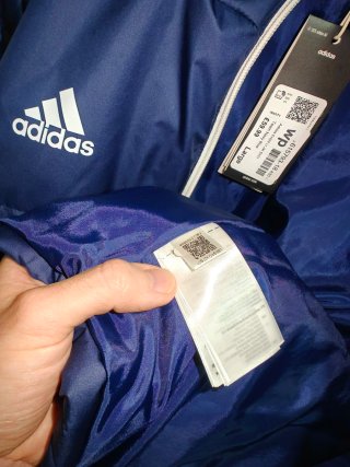 Chaqueta acolchada Adidas azul Talla L