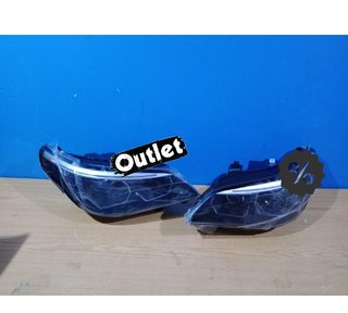 KJ FAROS BMW E60 E61 03-07 ANGEL EYES LED U HALO FONDO NEGRO