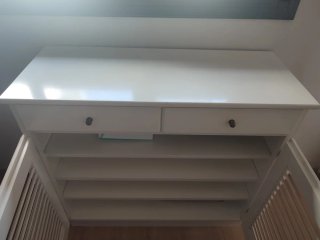 Mueble tocador blanco de madera