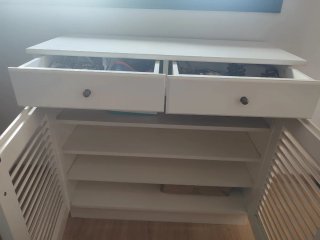 Mueble tocador blanco de madera