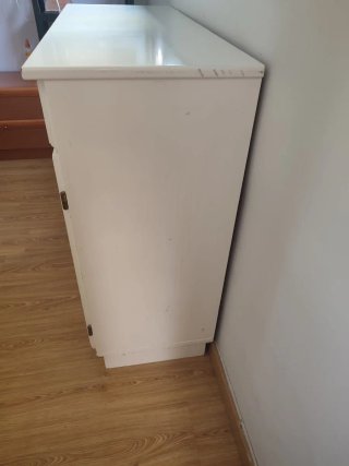 Mueble tocador blanco de madera