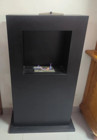 Chimenea Bioetanol Negra