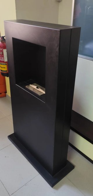 Chimenea Bioetanol Negra