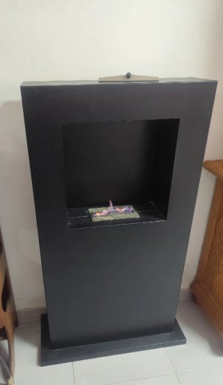 Chimenea Bioetanol Negra