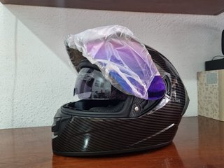 Casco Moto Integral Homologado Carbono