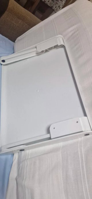 Mesa auxiliar plegable blanca, para ordenador