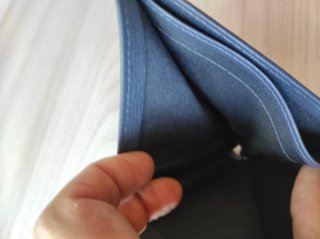 Portafoglio uomo blu in vera pelle
