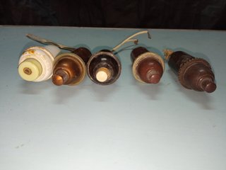 Lote 5 Interruptores Pera Antiguos Vintage