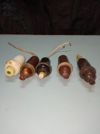 Lote 5 Interruptores Pera Antiguos Vintage