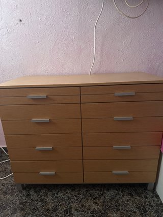 Cómoda 8 cajones madera