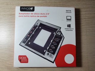 Adaptador INNOBO 2.5 SATA Bahía Óptica HDD/SSD