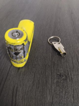 Candado de disco para moto