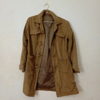 Chaqueta Trenca Ante Camel Talla M