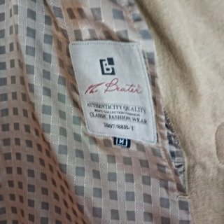 Chaqueta Trenca Ante Camel Talla M