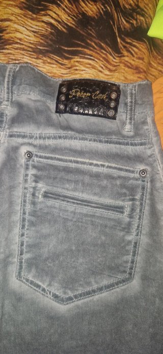 Pantalones grises de pana