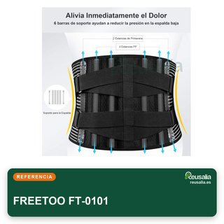 FREETOO faja lumbar soporte doble capa