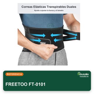 FREETOO faja lumbar soporte doble capa
