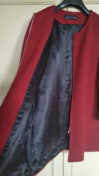 Soprabito Zara Donna Rosso scuro Taglia L