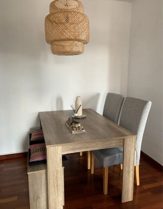 Banco de madera para mesa comedor