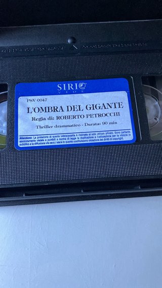 VHS L'Ombra del Gigante - Roberto Petrocchi