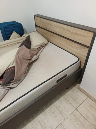 Cama 135cm con cabezal y somier