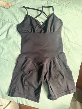 Mono corto Musefit negro talla L