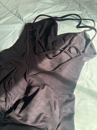 Mono corto Musefit negro talla L