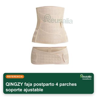 QINGZY faja postparto 4 parches soporte ajustable