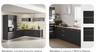Puertas de cocina Luxury antracita(brillo)