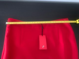 Falda Maxi Fiesta Carolina Herrera Roja