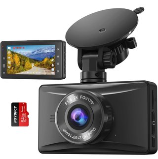Cámara Dashcam Coche 2K QHD + Tarjeta 64GB - Nueva