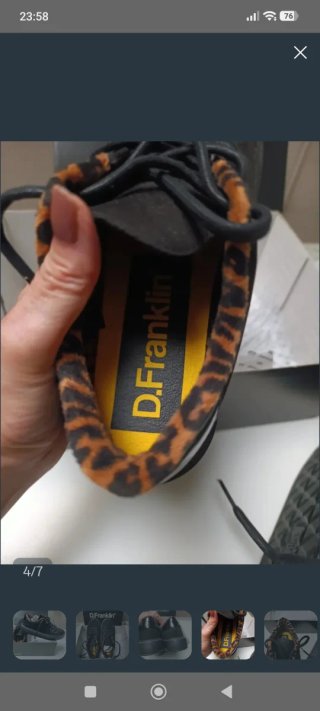 Zapatillas D.Franklin Negras Animal Print