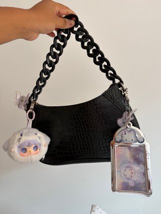 Bolso de hombro Bershka negro