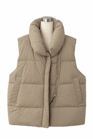 Chaleco acolchado beige