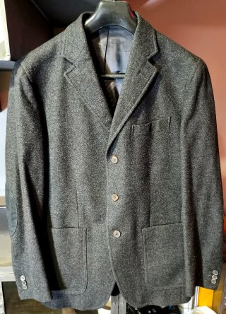 Americana lana gris Massimo Dutti Talla M