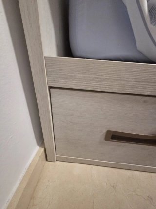 Litera madera 115x200 con cajonera