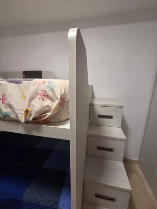 Litera madera 115x200 con cajonera