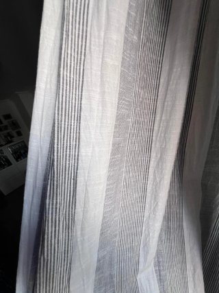 Tende a righe grigio e crudo 1x2,75m