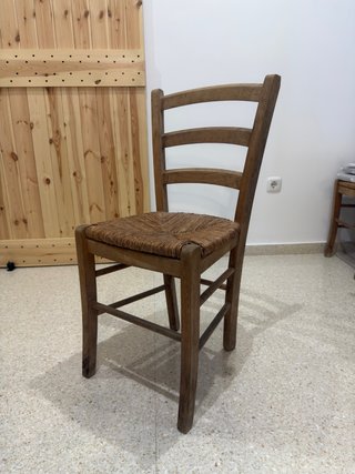 2 Sillas de Enea Madera
