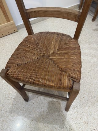 2 Sillas de Enea Madera