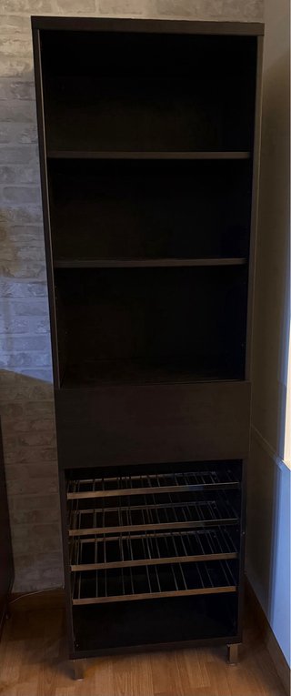 Mueble Bar Botellero y Copero Negro