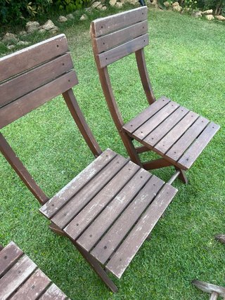 Sedie pieghevoli in legno per giardino