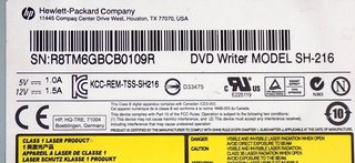 Grabadora DVD HP